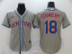 Men's New York Mets #18 Darryl Strawberry Gray Stitched MLB Cool Base Nike Jersey