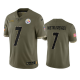 Pittsburgh Steelers Ben Roethlisberger #7 Olive 2022 Salute To Service Limited Jersey