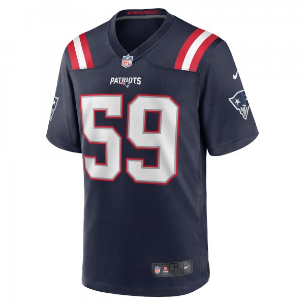 Men's New England Patriots Vederian Lowe Nike  Navy Team Game Jersey