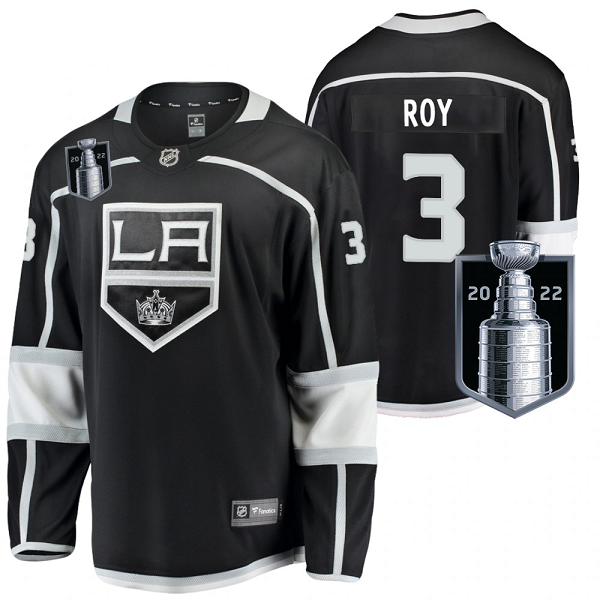 Men's Matt Roy Los Angeles Kings Black 2022 Stanley Cup Playoffs #3 Home Jersey