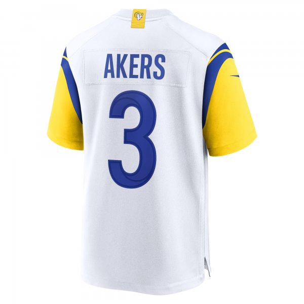 Men's Los Angeles Rams Cam Akers Nike White Game Jersey