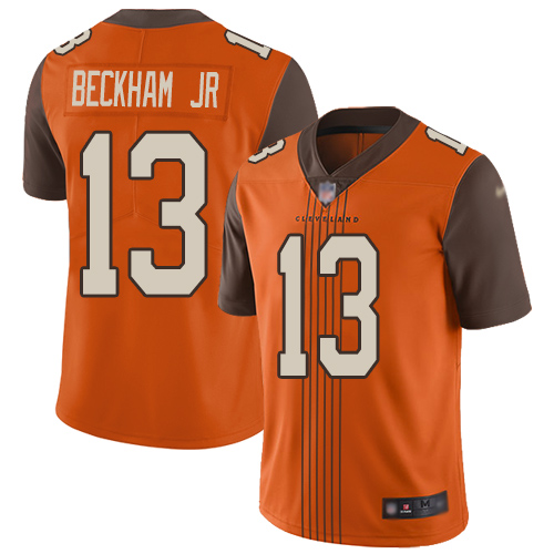 Cleveland Browns #13 Odell Beckham Jr Orange Alternate Men's Stitched NFL Limited City Edition Jersey