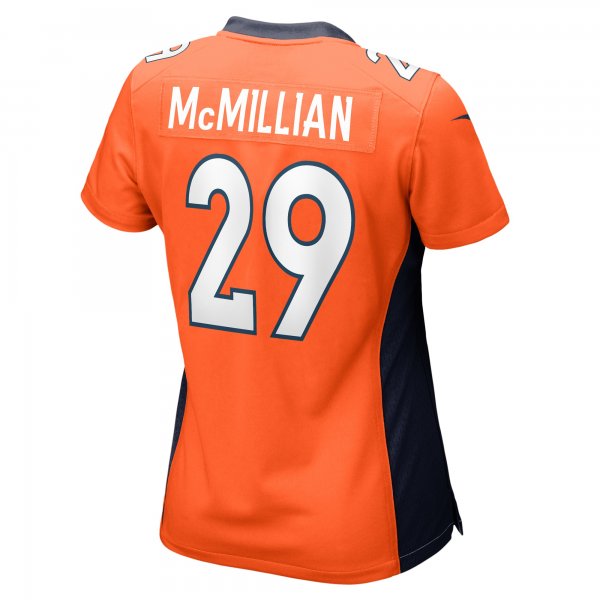 Women's Denver Broncos JaQuan McMillian Nike  Orange Team Game Jersey