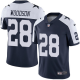 Men's Nike Dallas Cowboys #28 Darren Woodson Navy Blue Thanksgiving Stitched NFL Vapor Untouchable Limited Throwback Jersey