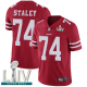 San Francisco 49ers #74 Joe Staley Red Team Color Super Bowl LIV Bound Men's Stitched NFL Vapor Untouchable Limited Jersey