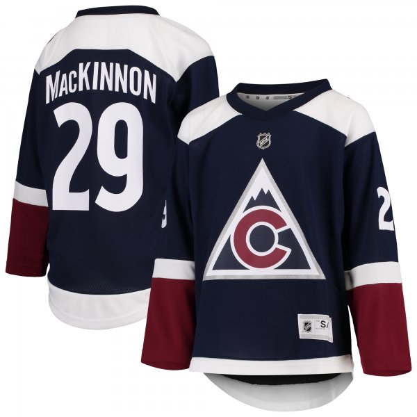 Youth Colorado Avalanche Nathan MacKinnon Navy Alternate Replica Player Jersey