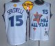 Men's Golden State Warriors #15 Latrell Sprewell White 1995 All Star Throwback The Finals Patch Stitched NBA Jersey