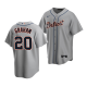 Men's Detroit Tigers #20 Peyton Graham 2022 MLB Draft Jersey Gray Road