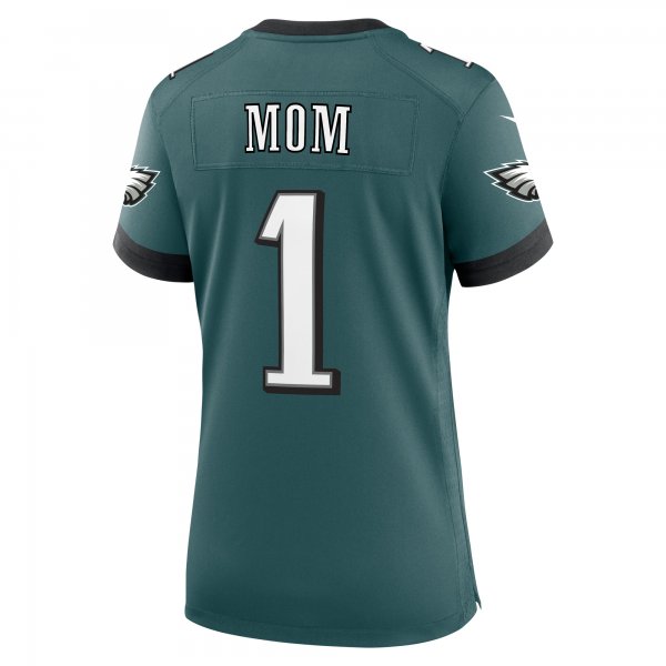 Women's Philadelphia Eagles Nike Midnight Green #1 Mom Game Jersey