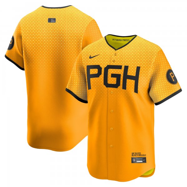 Men's Pittsburgh Pirates Nike Gold City Connect Limited Jersey