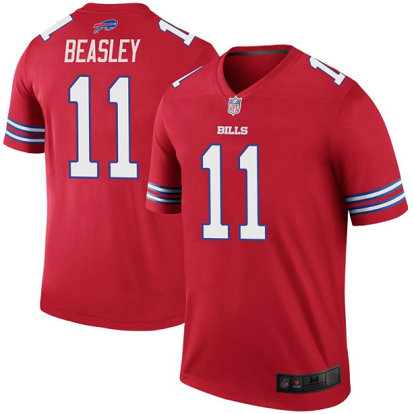 Youth #11 Cole Beasley Buffalo Bills Color Rush Red Legend Jersey