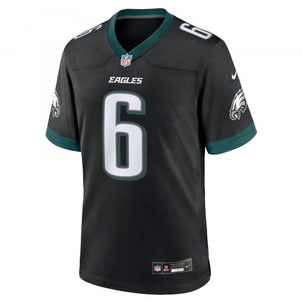 Men's Philadelphia Eagles DeVonta Smith Nike Black Alternate Game Jersey