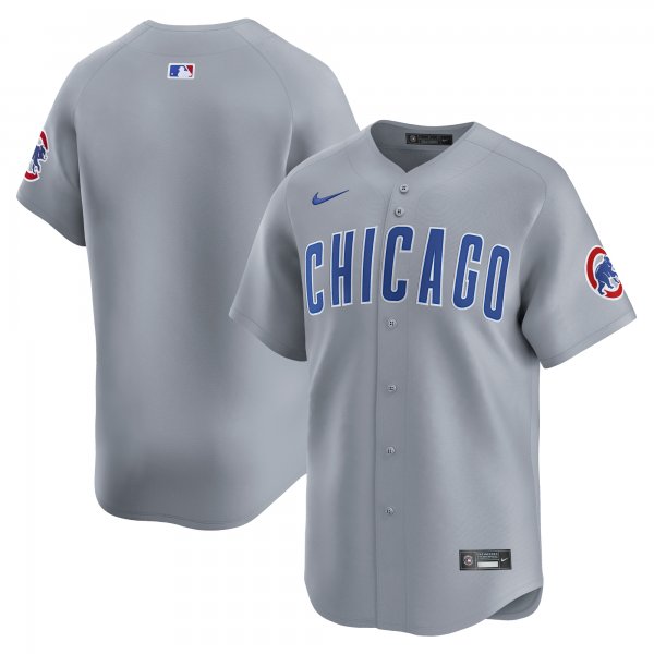 Men's Chicago Cubs  Nike Gray Road Limited Jersey