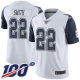 Dallas Cowboys #22 Emmitt Smith White Men's Stitched NFL Limited Rush 100th Season Jersey