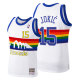 Men's Denver Nuggets #15 Nikola Jokic Mitchell & Ness Hardwood Classics 1991-92 White NBA Jersey