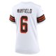 Women's Cleveland Browns Baker Mayfield Nike White 1946 Collection Alternate Game Jersey