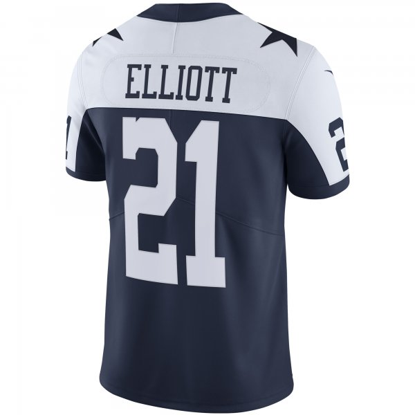 Men's Dallas Cowboys Ezekiel Elliott Nike Navy Alternate Vapor Limited Jersey