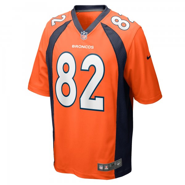 Men's Denver Broncos Adam Trautman Nike Orange Team Game Jersey