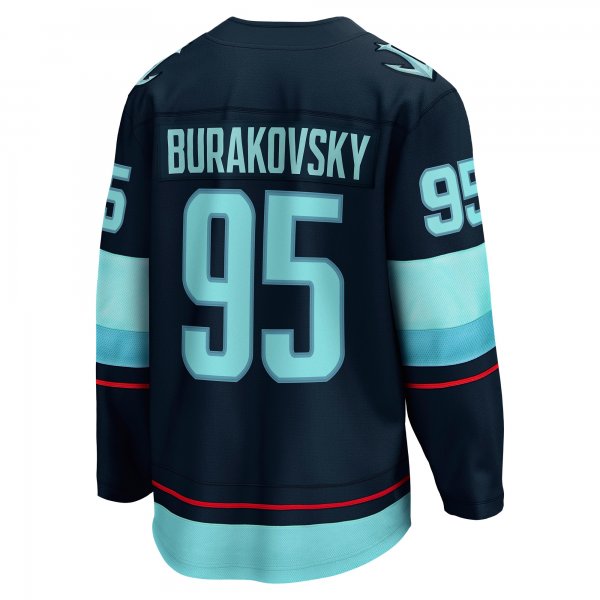 Men's Seattle Kraken Andre Burakovsky Fanatics Deep Sea Blue Home Breakaway Player Jersey