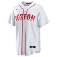 Men's Boston Red Sox Rafael Devers Nike White 2021 Patriots' Day Official Replica Player Jersey