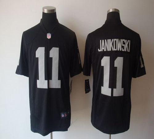 Nike Las Vegas Raiders #11 Sebastian Janikowski Black Team Color Men's Stitched NFL Game Jersey