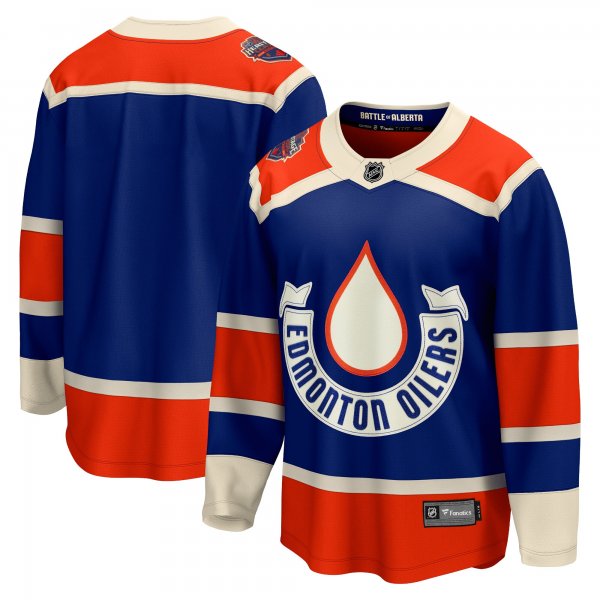 Men's Edmonton Oilers Royal 2023 NHL Heritage Classic Premier Breakaway Jersey