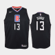 Youth Nike Los Angeles Clippers #13 Paul George Statement Black NBA Jersey