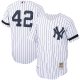 Men's New York Yankees Mariano Rivera Mitchell & Ness White/Navy Home 2000 Cooperstown Collection Jersey