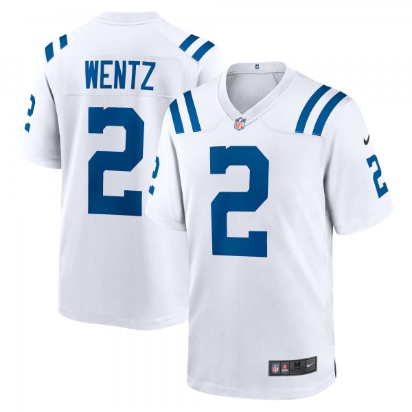 Men's Indianapolis Colts Carson Wentz Nike White Game Jersey