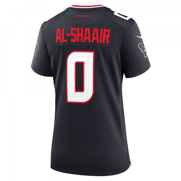 Women's Houston Texans Azeez Al-Shaair Nike  Navy Team Game Jersey