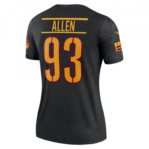 Women's Washington Commanders Jonathan Allen Nike Black Legend Jersey