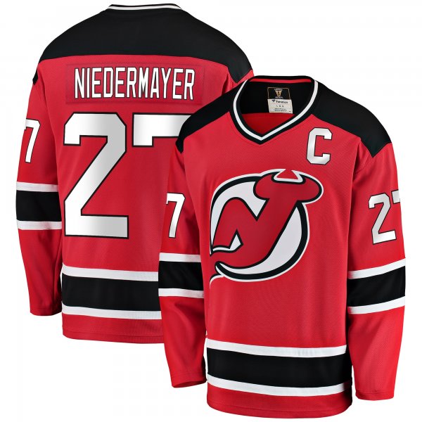 Men's New Jersey Devils Scott Niedermayer Fanatics Red Premier Breakaway Retired Player Jersey