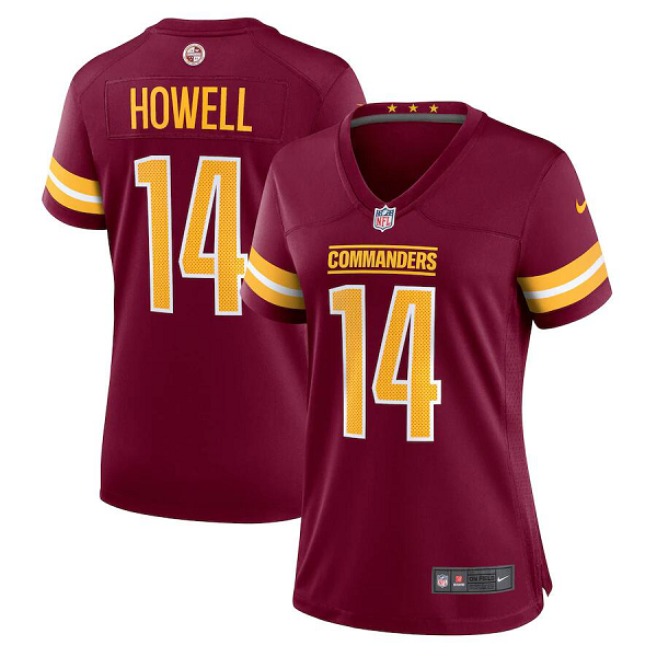 Women's Washington Commanders #14 Sam Howell Burgundy Player Game Nike NFL Jersey