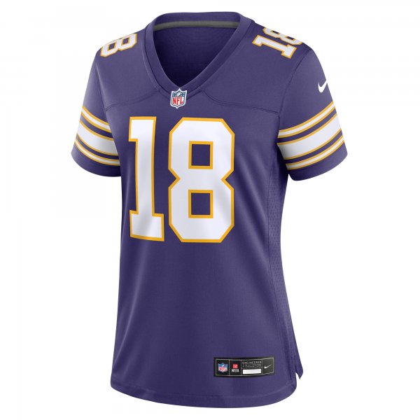 Women's Minnesota Vikings Justin Jefferson Nike Purple Player Jersey