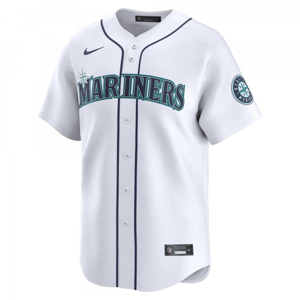 Men's Seattle Mariners Ty France Nike White Home Limited Player Jersey