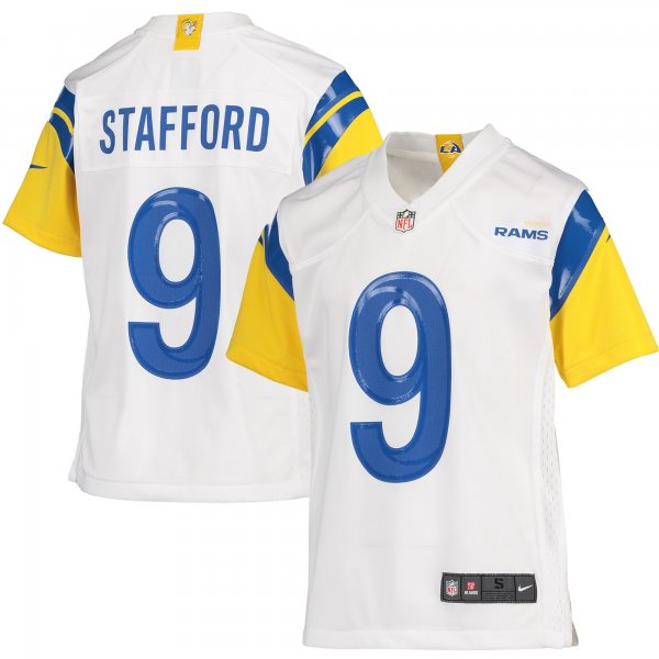 Youth Los Angeles Rams Matthew Stafford Nike White Game Jersey