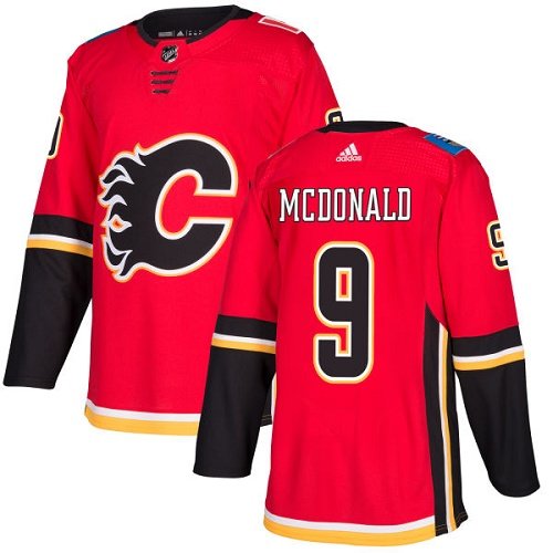 Adidas Calgary Flames #9 Lanny McDonald Red Home Stitched NHL Jersey