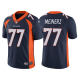 Men's Nike NFL Denver Broncos Quinn Meinerz #77 Navy Vapor Limited Jersey