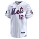 Men's New York Mets Francisco Lindor Nike White 2024 MLB World Tour London Series Home Limited Player Jersey