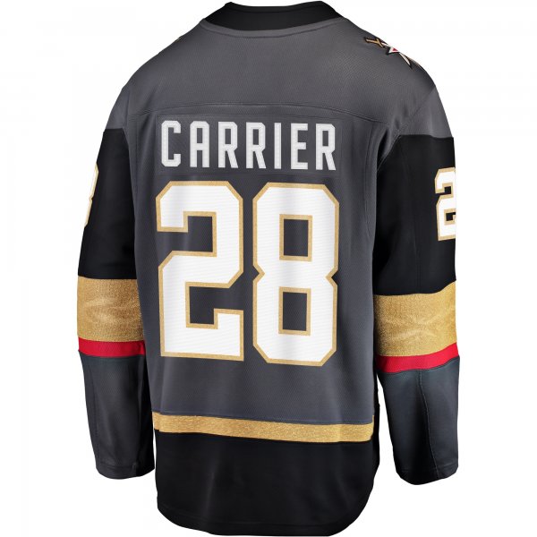 Men's Vegas Golden Knights William Carrier Gray Alternate Breakaway Player Jersey