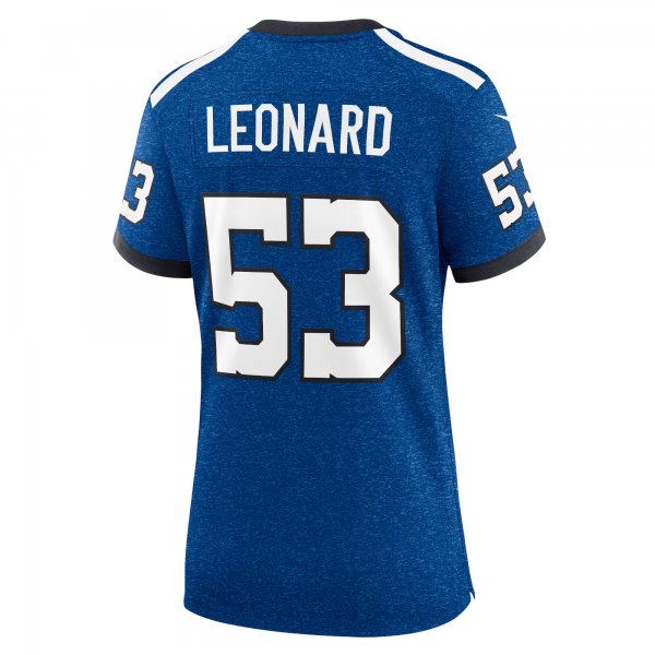 Women's Indianapolis Colts Shaquille Leonard Nike Blue Player Jersey