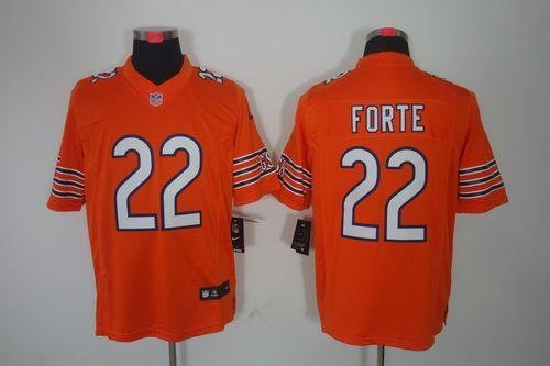 Nike Chicago Bears #22 Matt Forte Orange Alternate Men's Stitched NFL Limited Jersey