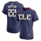 Men's Cleveland Guardians #22 Josh Naylor Nike Navy 2024 City Connect Limited Jersey