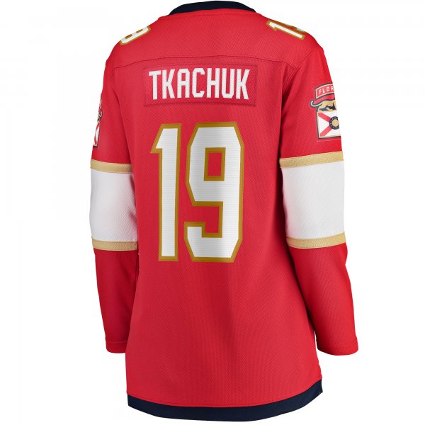 Women's Florida Panthers Matthew Tkachuk Fanatics Red Home Breakaway Player Jersey