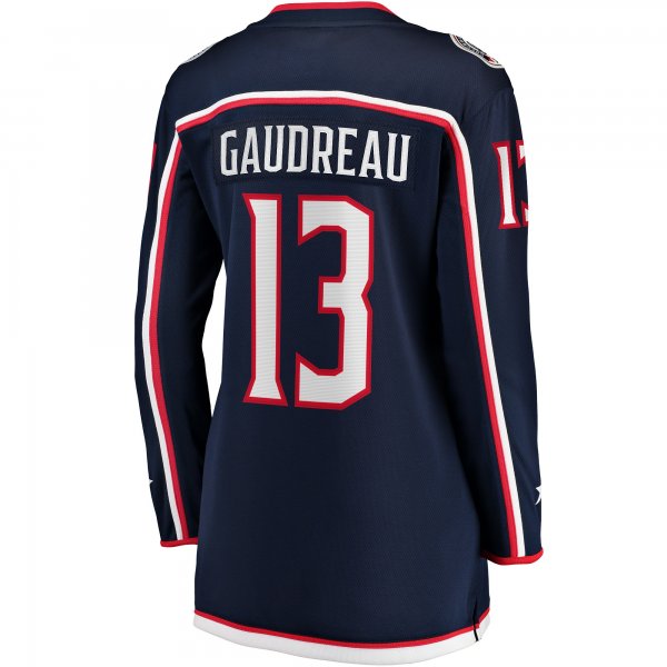 Women's Columbus Blue Jackets Johnny Gaudreau Fanatics Navy Breakaway Player Jersey