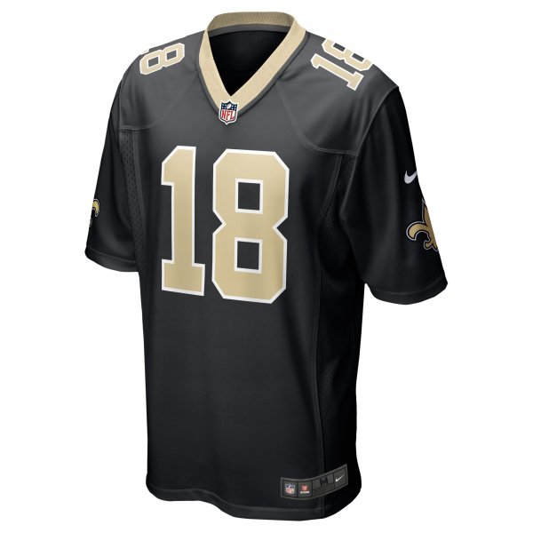 Men's New Orleans Saints Keith Kirkwood Nike  Black Team Game Jersey