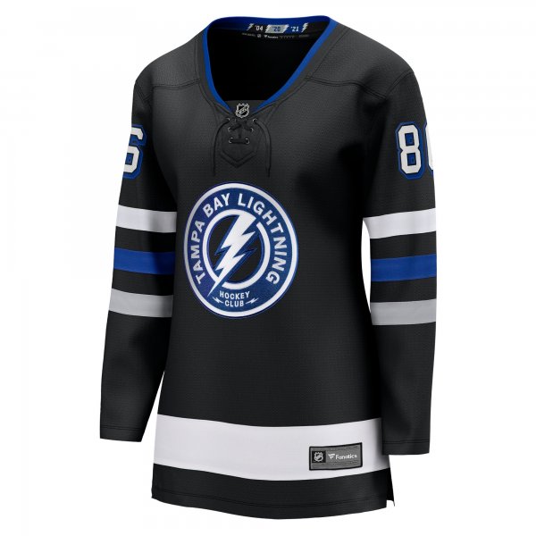 Women's Tampa Bay Lightning Nikita Kucherov Fanatics Black Alternate Premier Breakaway Player Jersey