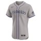 Men's Colorado Rockies Nike Gray Road 2024 Jackie Robinson Day Elite Jersey