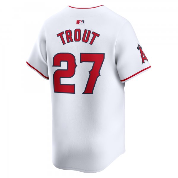 Youth Los Angeles Angels Mike Trout Nike White Home Limited Player Jersey