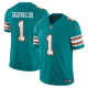 Men's Miami Dolphins #1 Tua Tagovailoa Nike Aqua Alternate Vapor F.U.S.E. Limited NFL Jersey